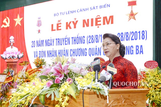 TOÀN VĂN PHÁT BIỂU CỦA CHỦ TỊCH QUỐC HỘI TẠI LỄ KỶ NIỆM 20 NĂM NGÀY TRUYỀN THỐNG LỰC LƯỢNG CẢNH SÁT BIỂN VIỆT NAM